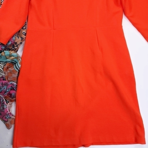BODEN Orange Cream Thick Knit Pocketed Dress Sz 12R - Picture 3 of 13